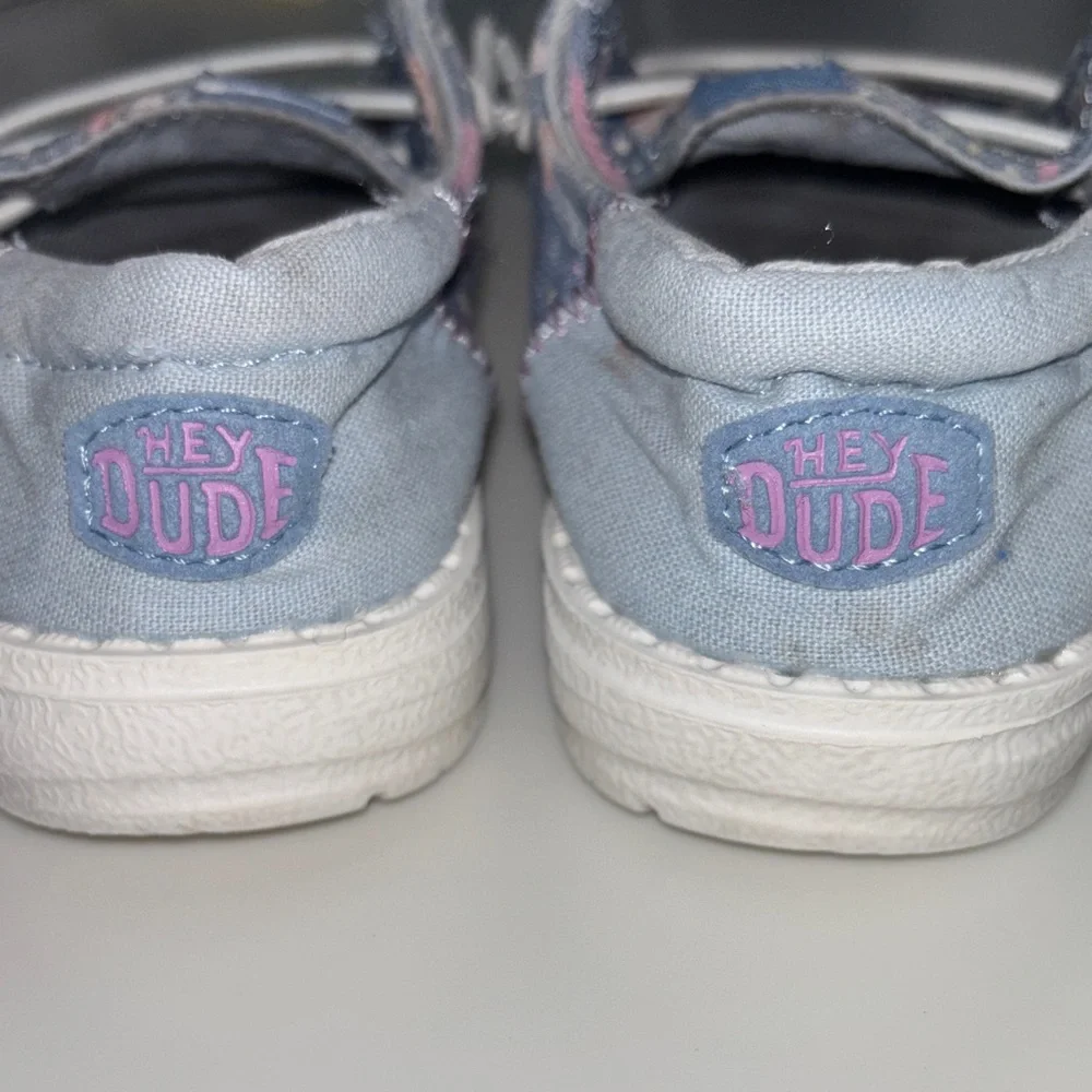 Hey Dude mermaid narwhal Wendy slip on shoes 25 8-8.5 toddler